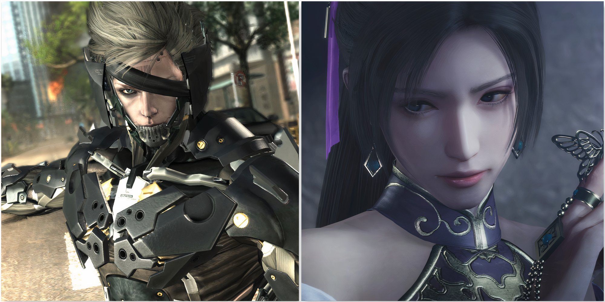 Raiden in Metal Gear Rising Revengeance and Diaochan in Dynasty Warriors Origins