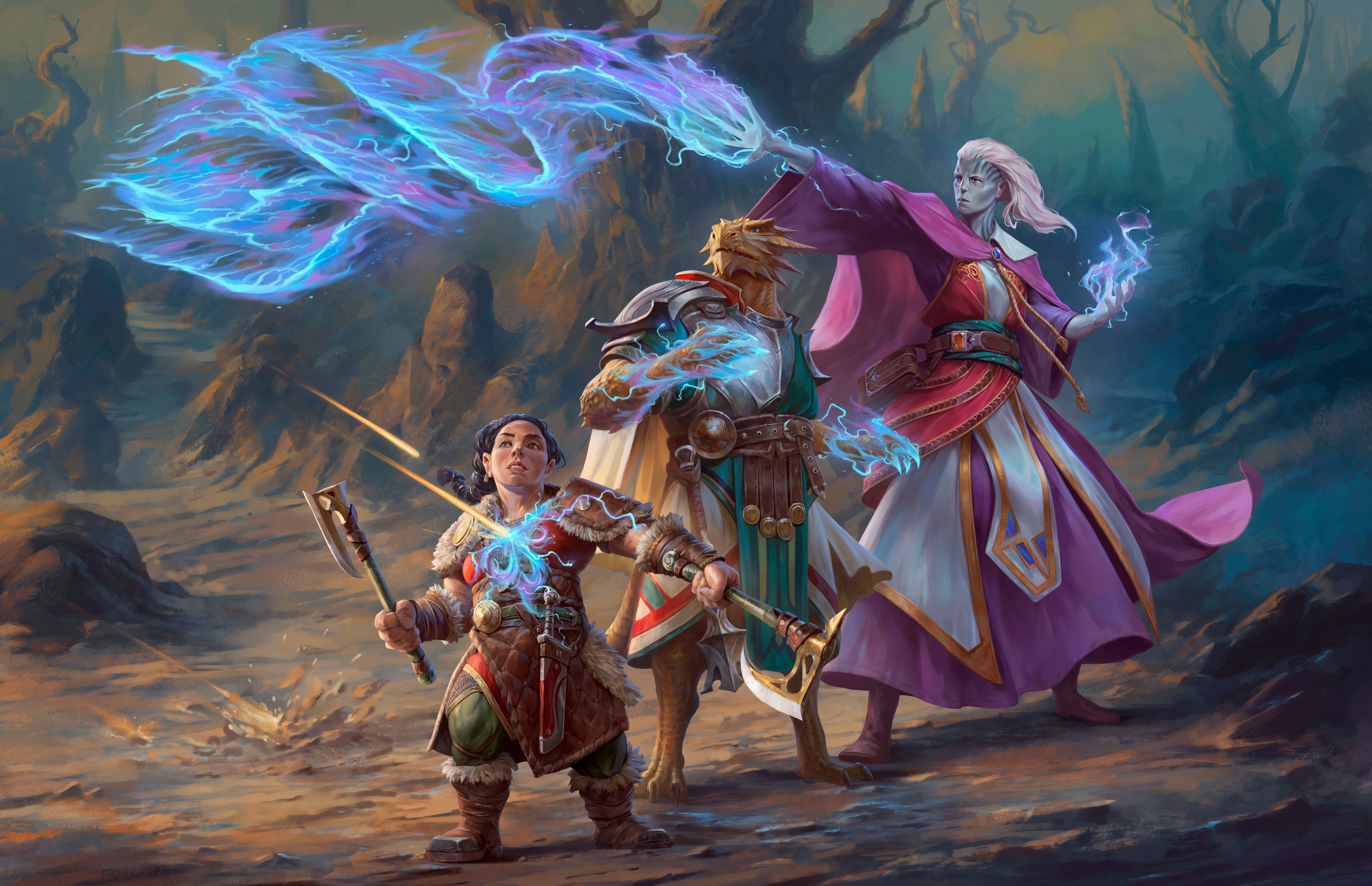 Dungesons & Dragons Forgotten Realms Spellfire Powers Lineup by Taras Susak.