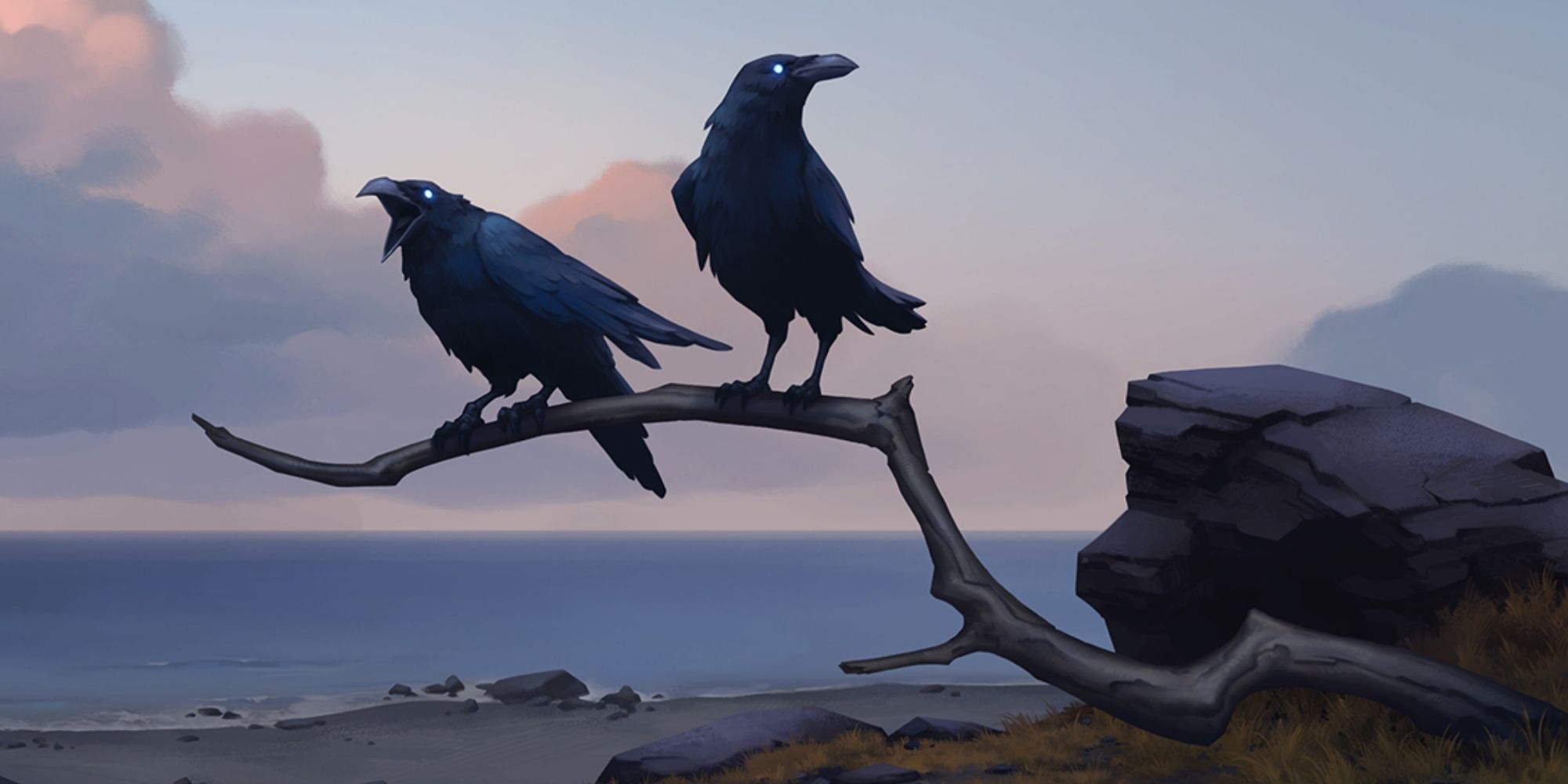 Huginn And Muninn, Clan Of The Raven In-game Artwork from Northgard.