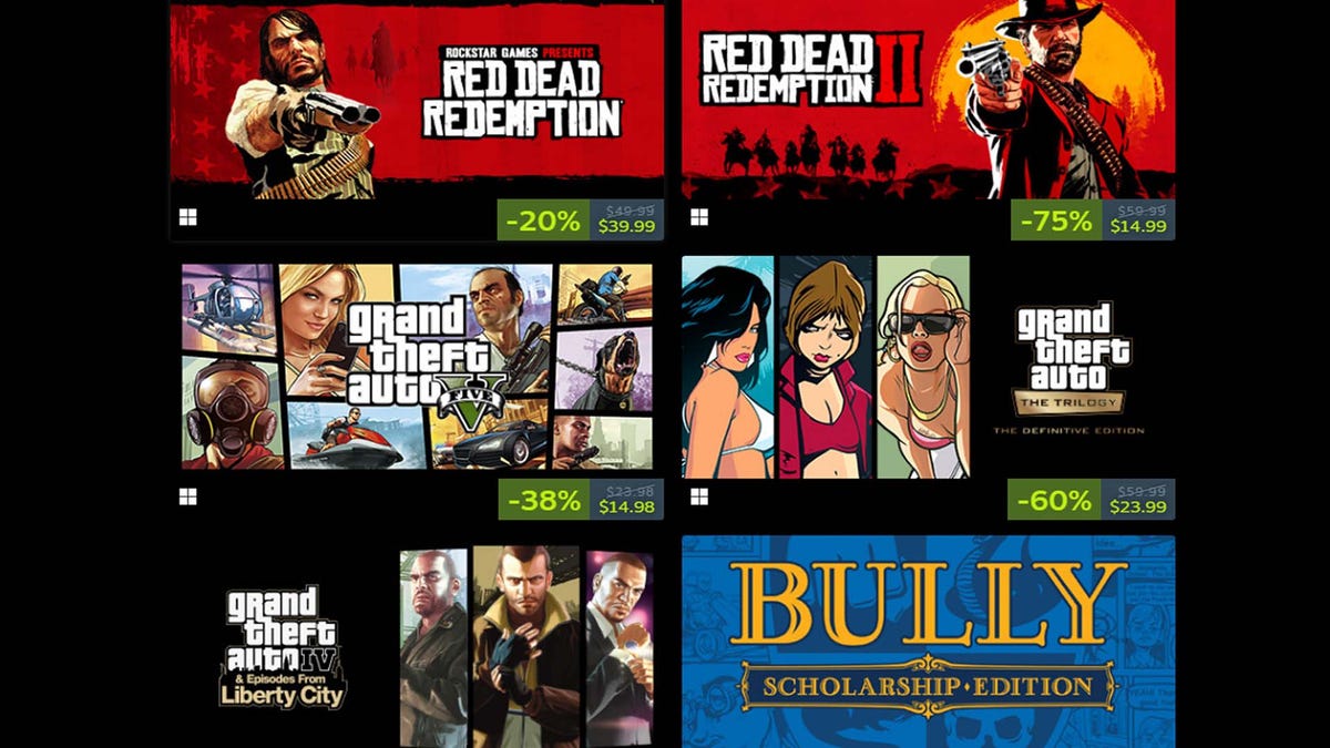 Rockstar Games Massive Steam Sale: Best Games And Deals