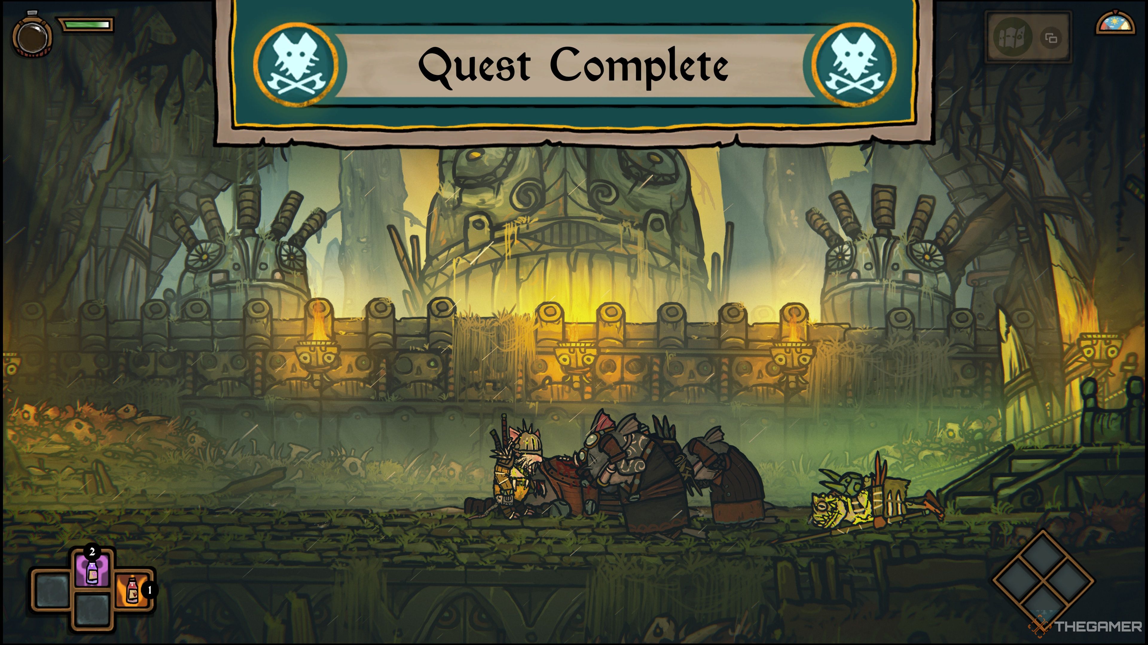 Completing the Recruit Smith quest in Tails Of Iron 2: Whiskers Of Winter.