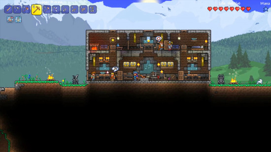 Best Terraria mods: a base in Thorium