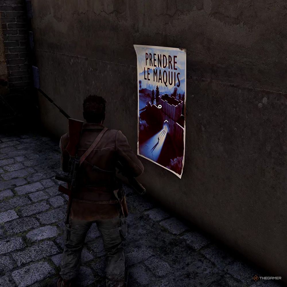 Prendre Le Maquis Propaganda Poster in Sniper Elite Resistance.