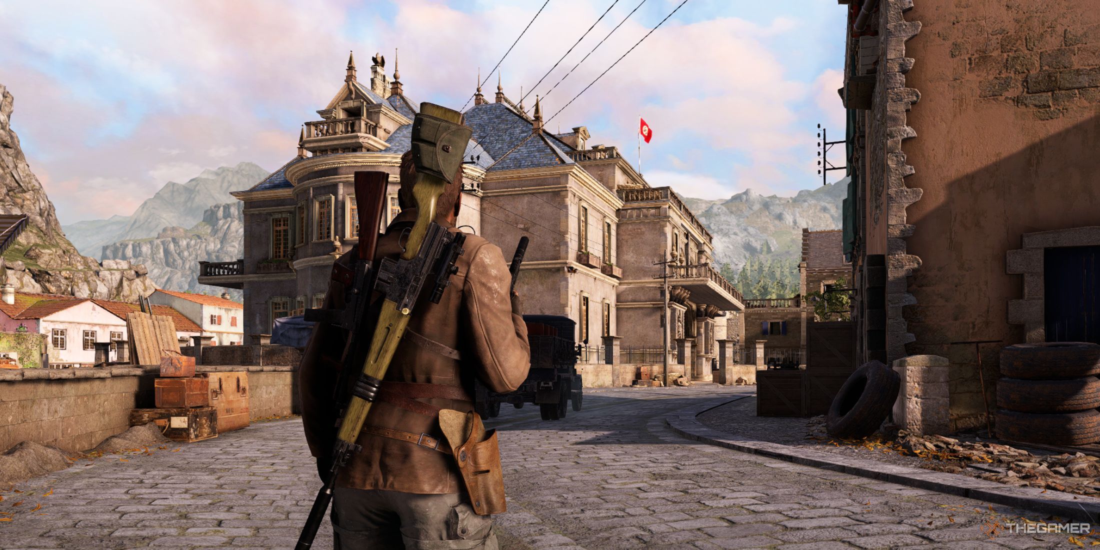 A photo of the a player standing in Sniper Elite Resistance.