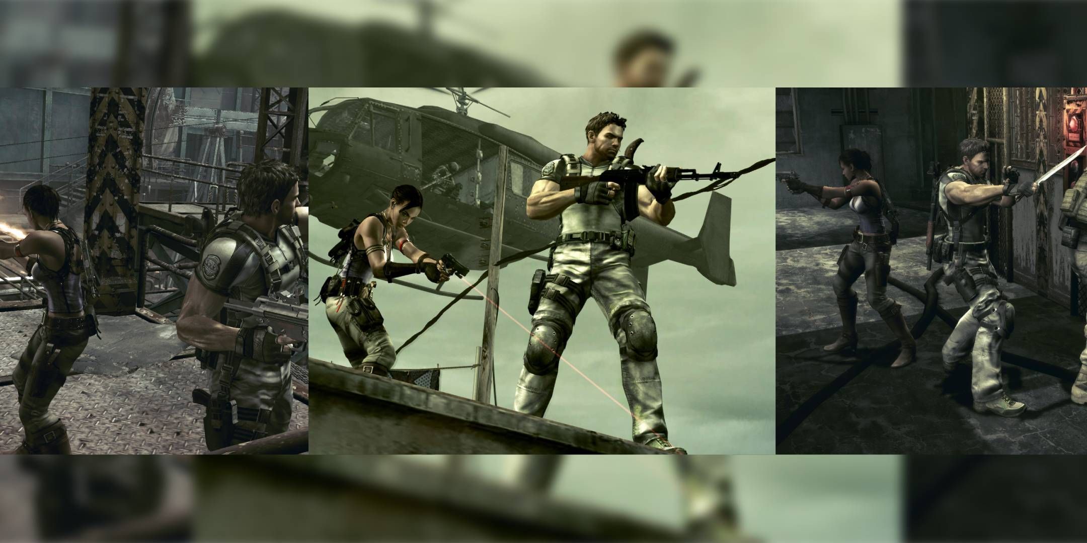 Resident Evil 5 co-op campaign Sheva Chris split screen couch online