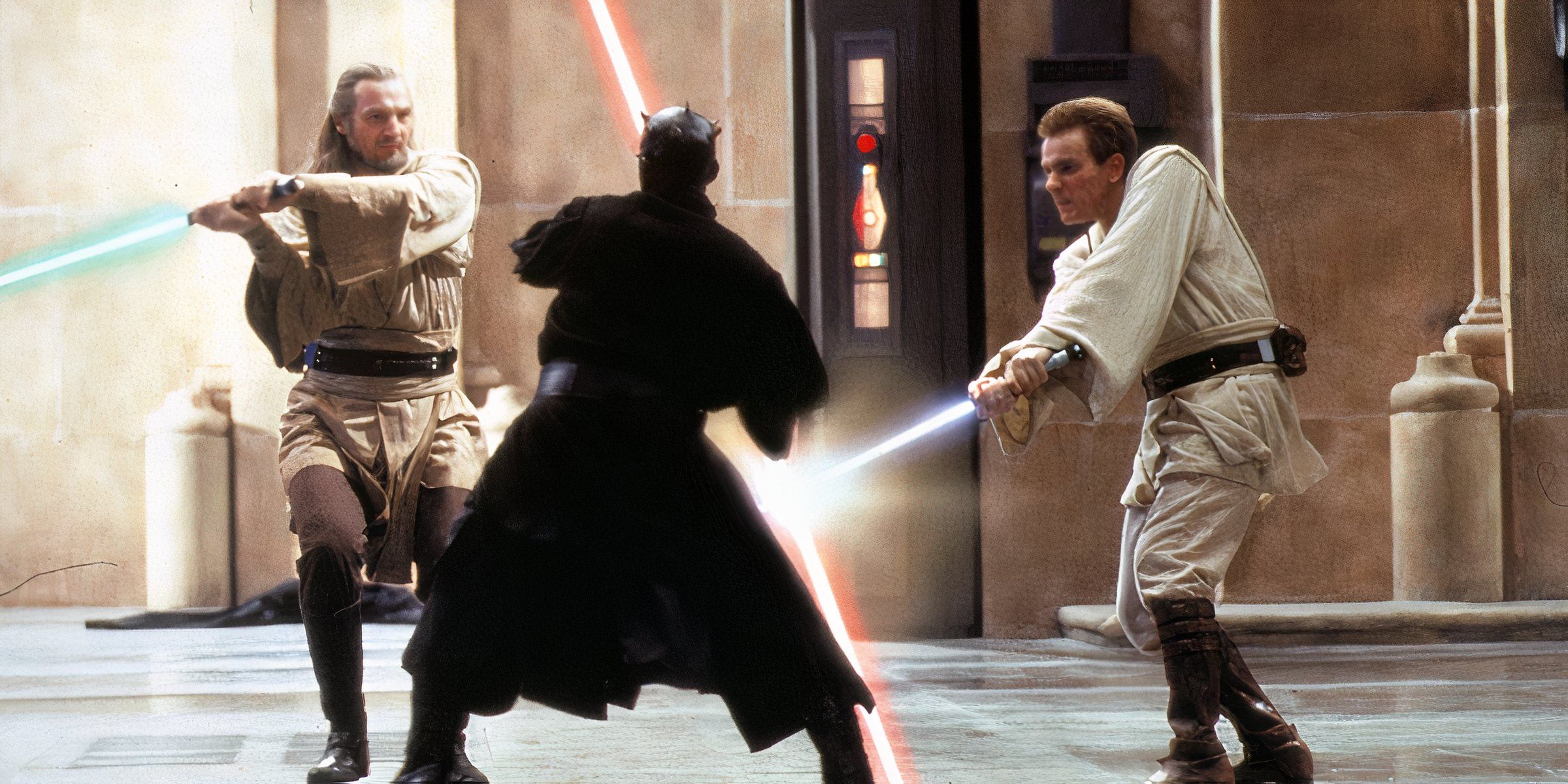 Star Wars Phantom Menace fight scene 