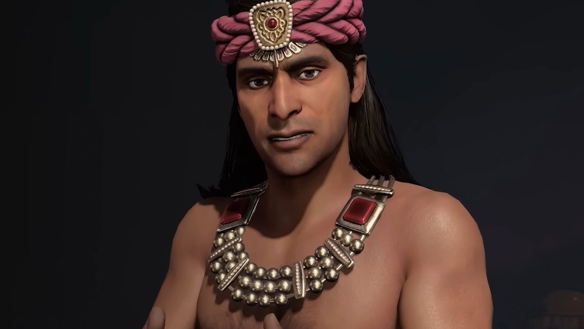 Civilization 7 leaders: Ashoka with a large necklace