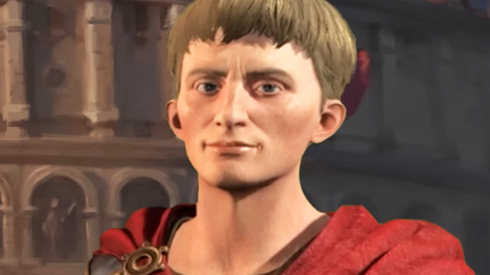 Civilization 7 leaders: Augustus in a red cloak