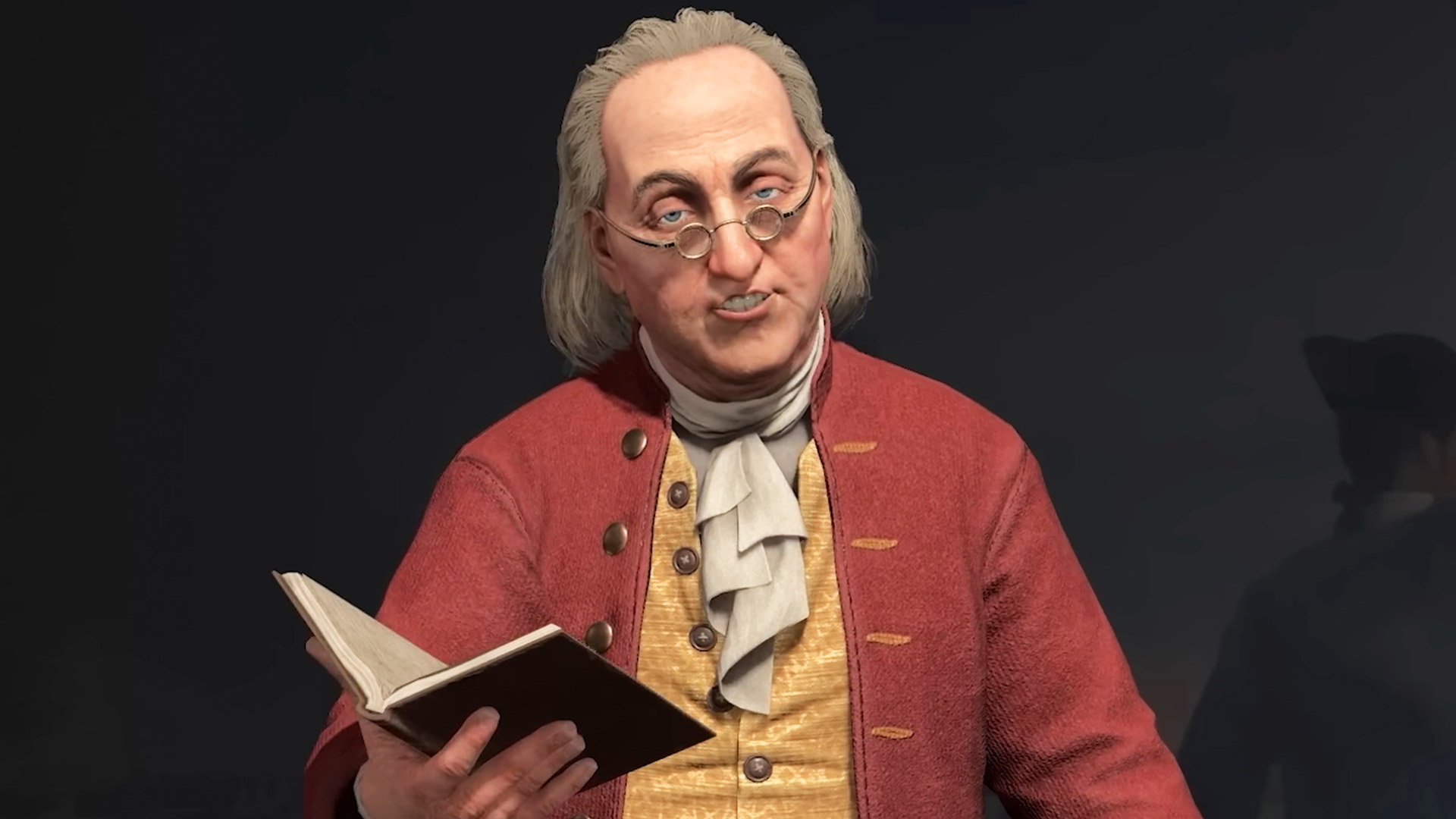 Civilization 7 leaders: Ben Franklin in a red coat