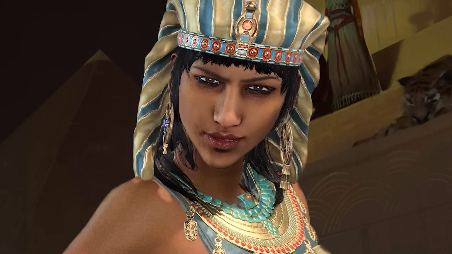 Civilization 7 leaders: Hatshepsut in gold