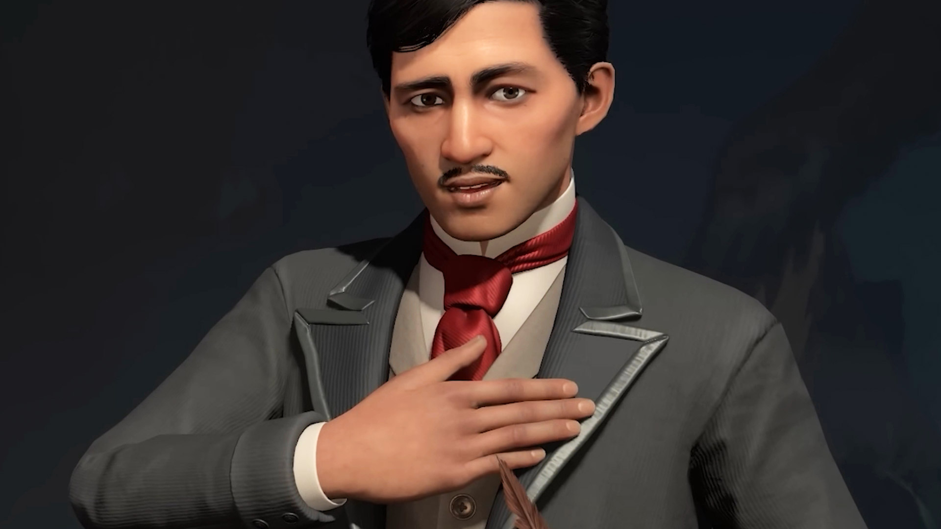 Civilization 7 leaders: Jose Rizal in a grey jacket