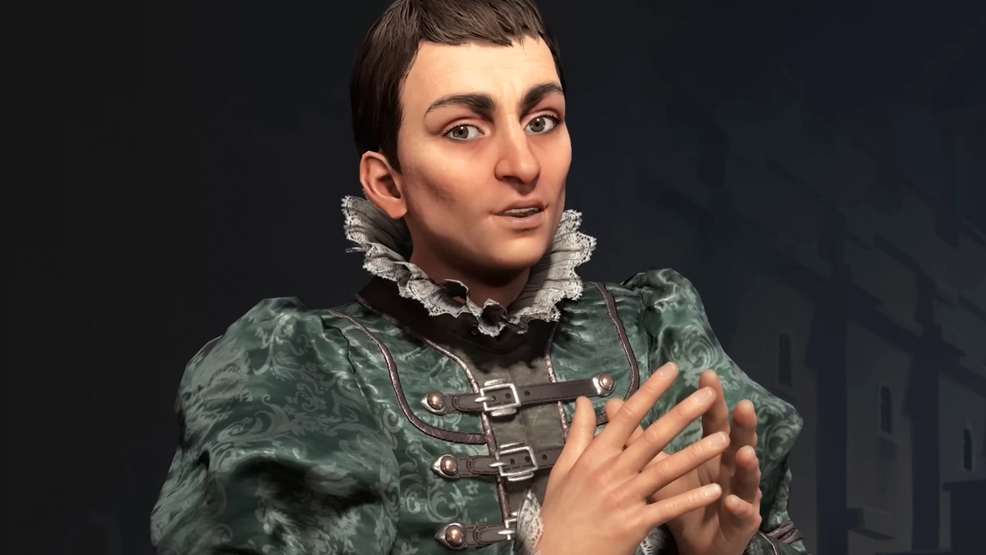 Civilization 7 leaders: Machiavelli in a turquoise tunic