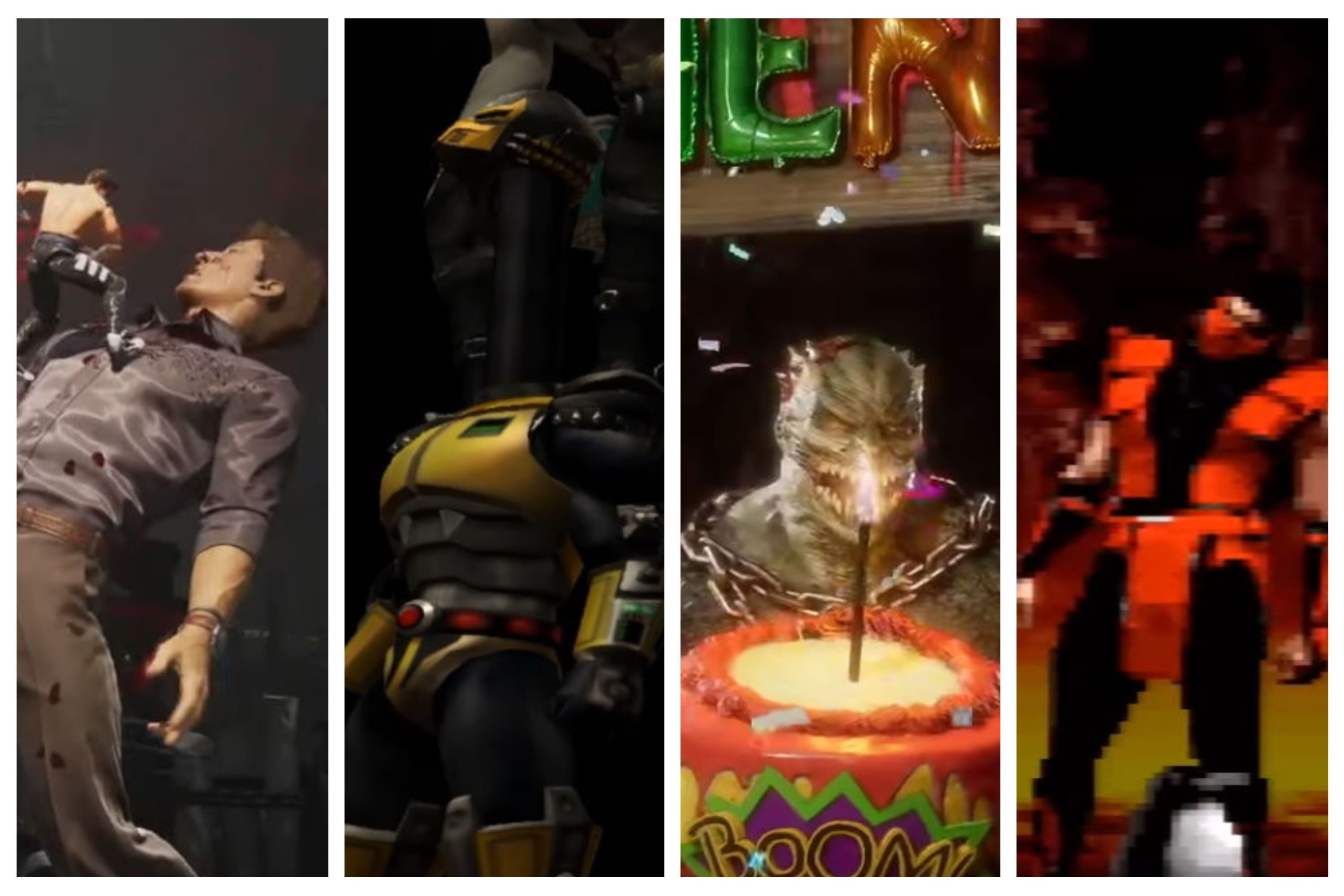 mortal kombat characters during their fatality screen