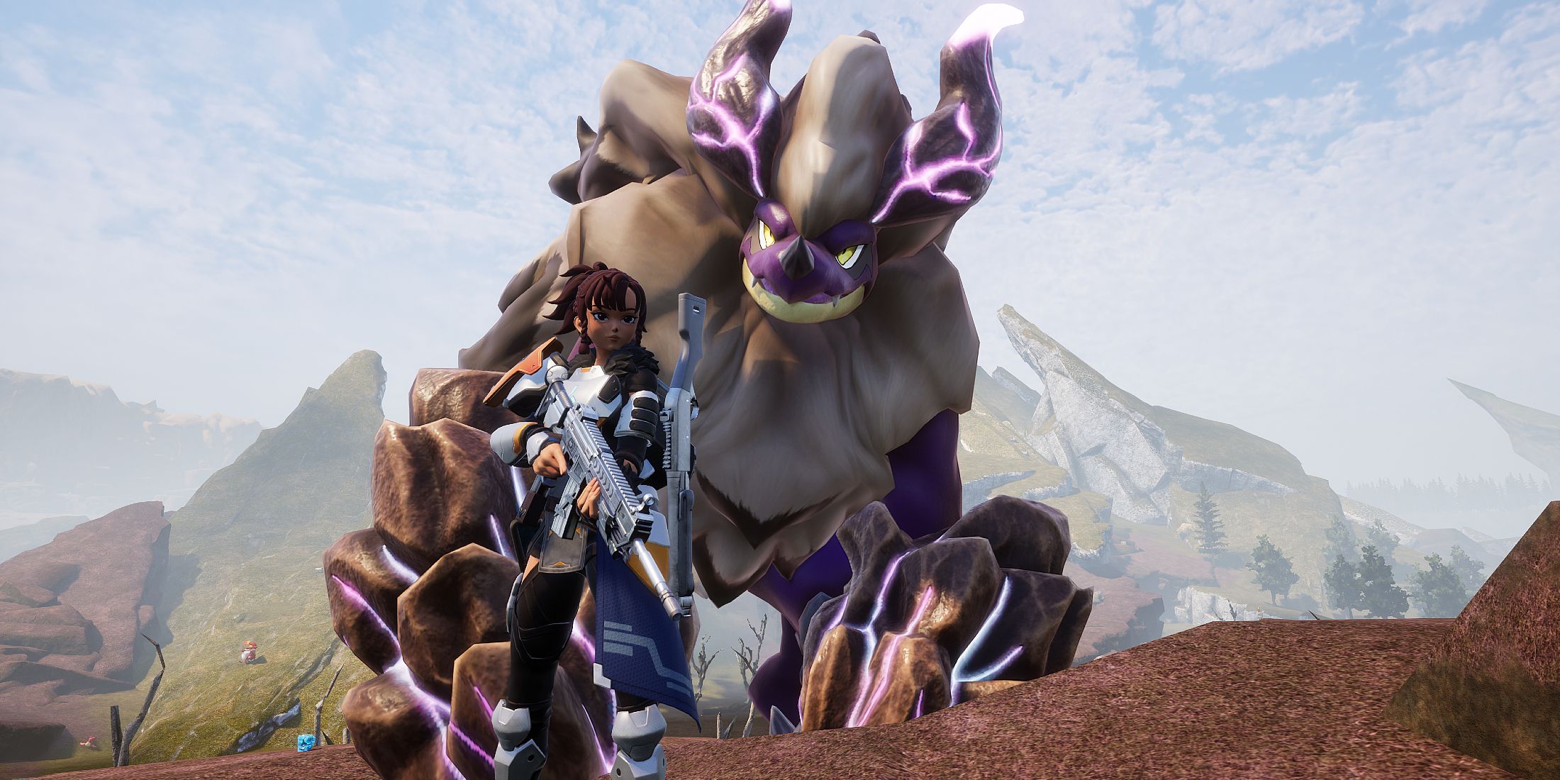 Screenshot showcasing Blazamut Ryu in Palworld