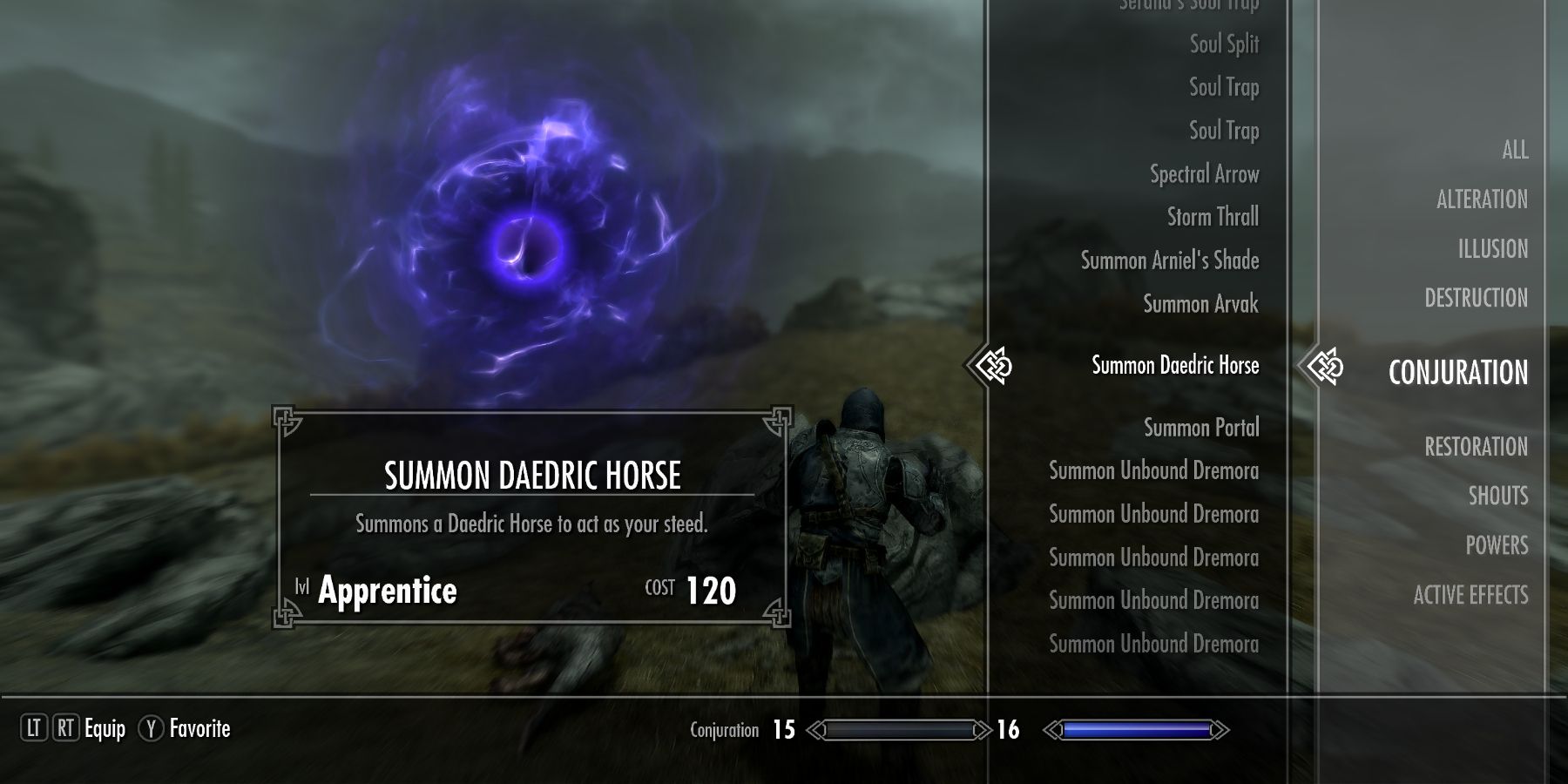 Skyrim - Summon Daedric Horse-1