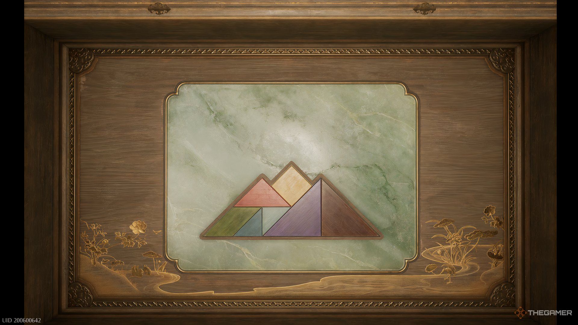 The solution for the fourth Whim Tangram is shown in Infinity Nikki.