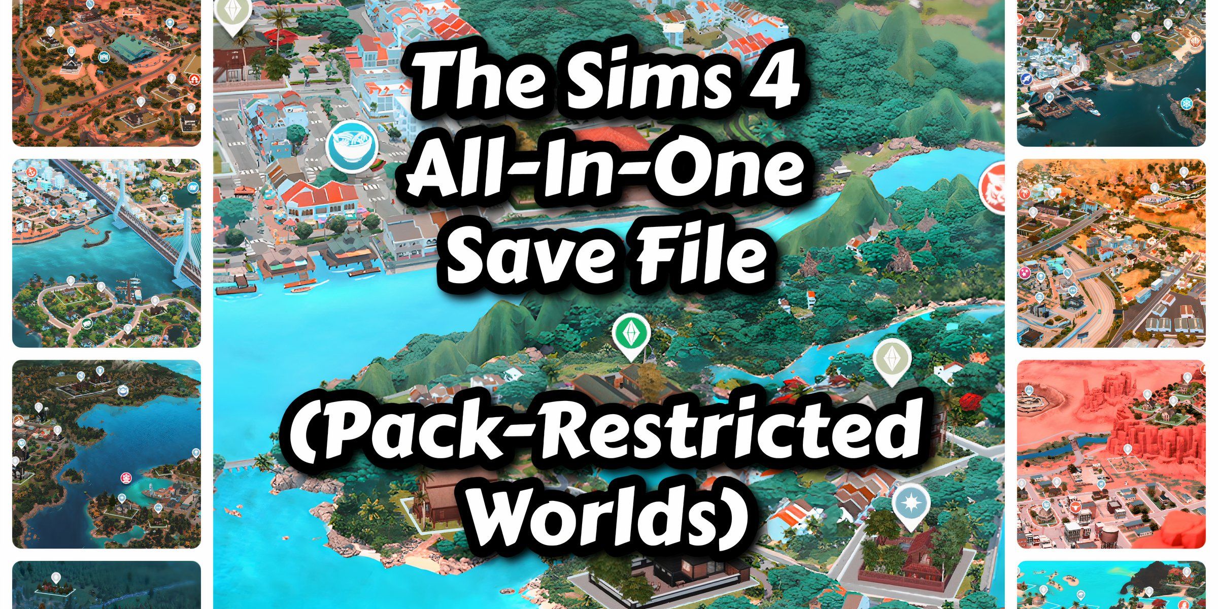 The All In One Save File with pack-restricted worlds in The Sims 4