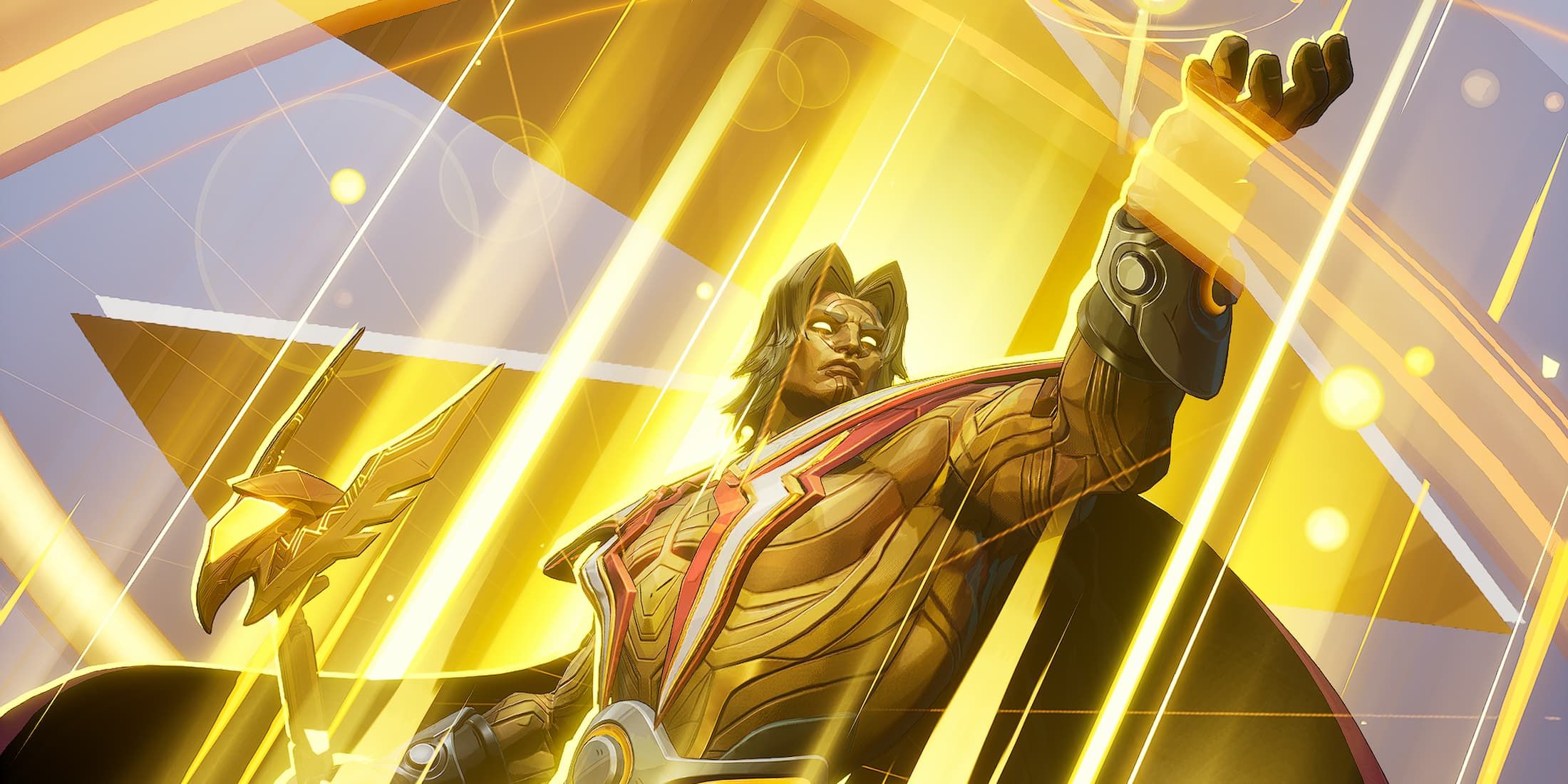 Adam Warlock MVP pose in Marvel Rivals