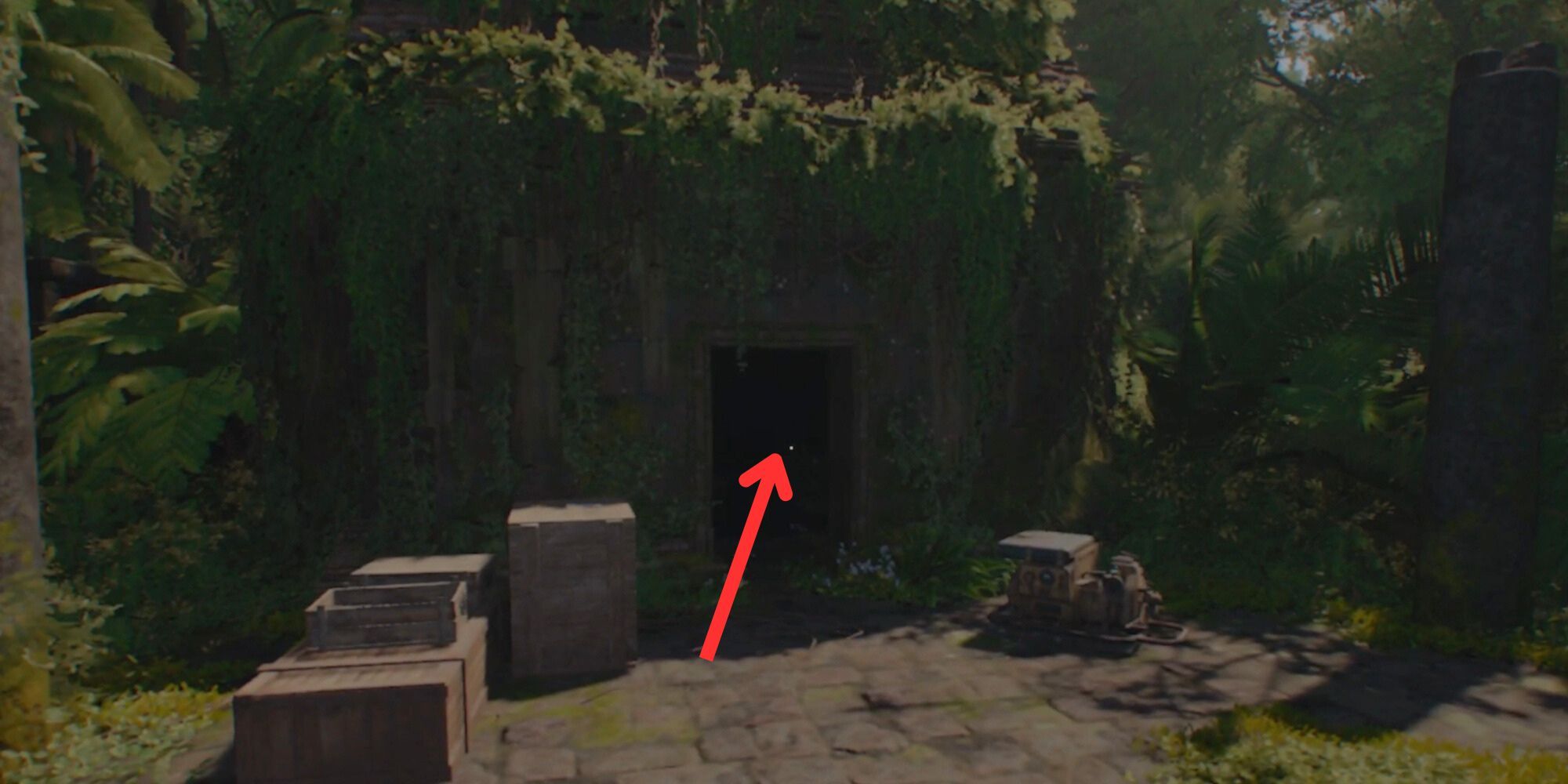 Cave entrance in Indiana Jones and the Great Circle Lost in the Past quest