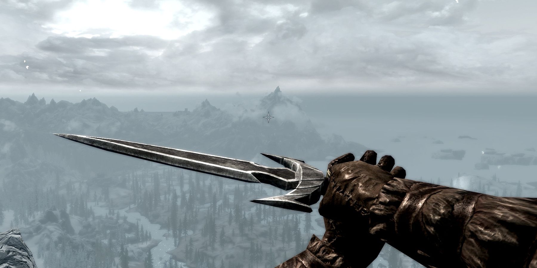 Skyrim Player Wielding Mehrunes Razor