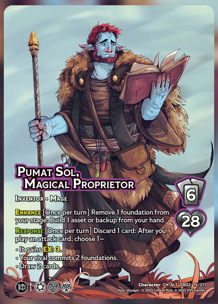 Pumat Sol, Magical Proprietor