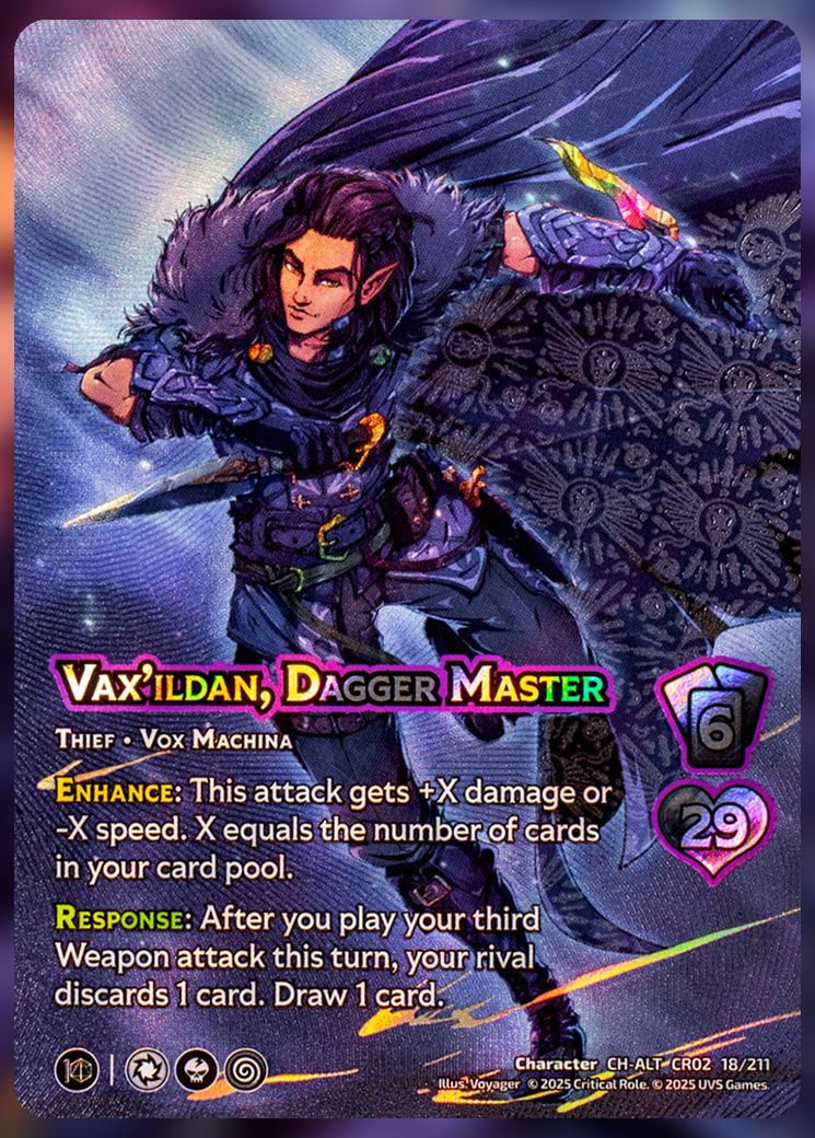 Vax'ildan, Dagger Master foil