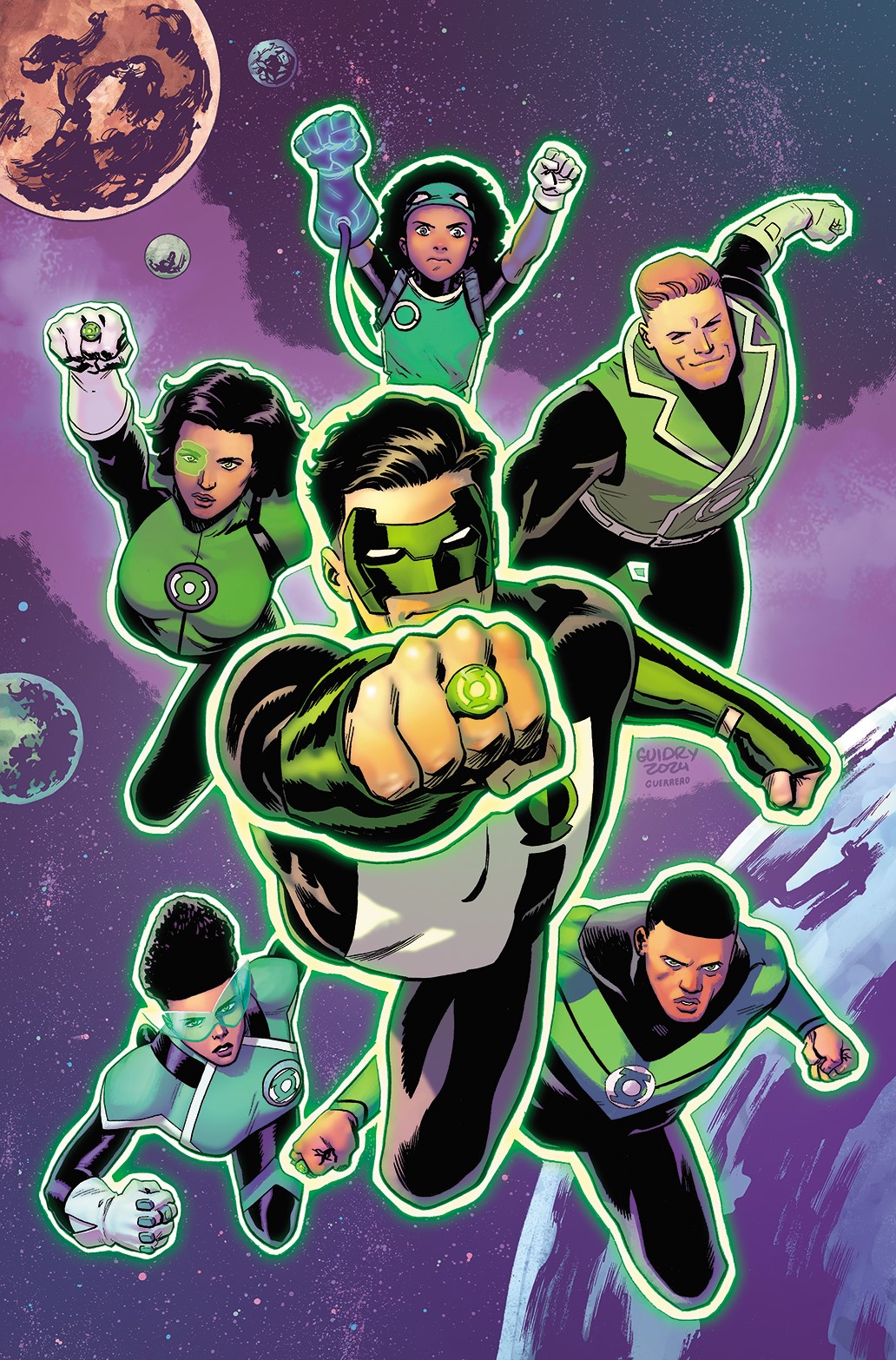 Gavin Guidry's variant cover for Green Lantern Corps #1.