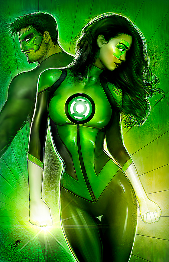 Nathan Szerdy's variant cover for Green Lantern Corps #1.