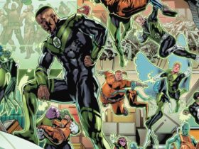 John Stewart and the members of the Green Lantern Corps.