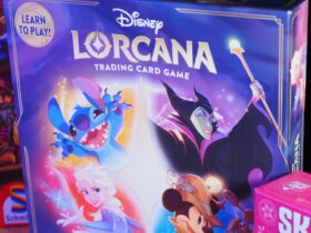 Disney Lorcana Gateway box alongside other board games