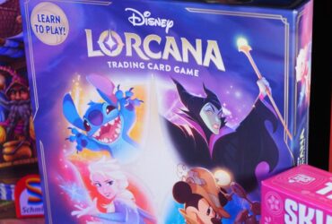 Disney Lorcana Gateway box alongside other board games