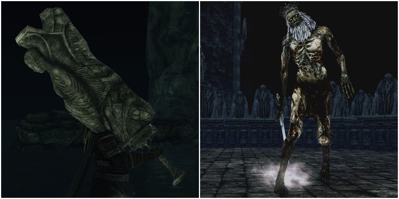 Dark Souls 2 Kings Ultra Greatsword and Vendrick Split Image