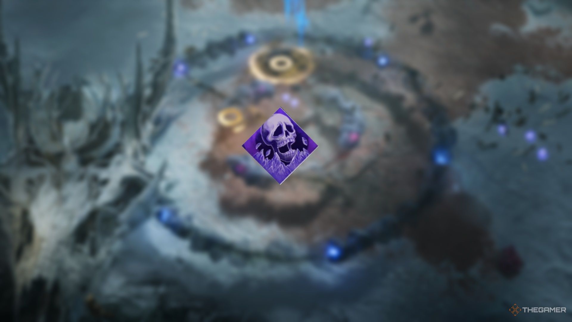 The icon of the Temporal Trap skill in Jotunnslayer.