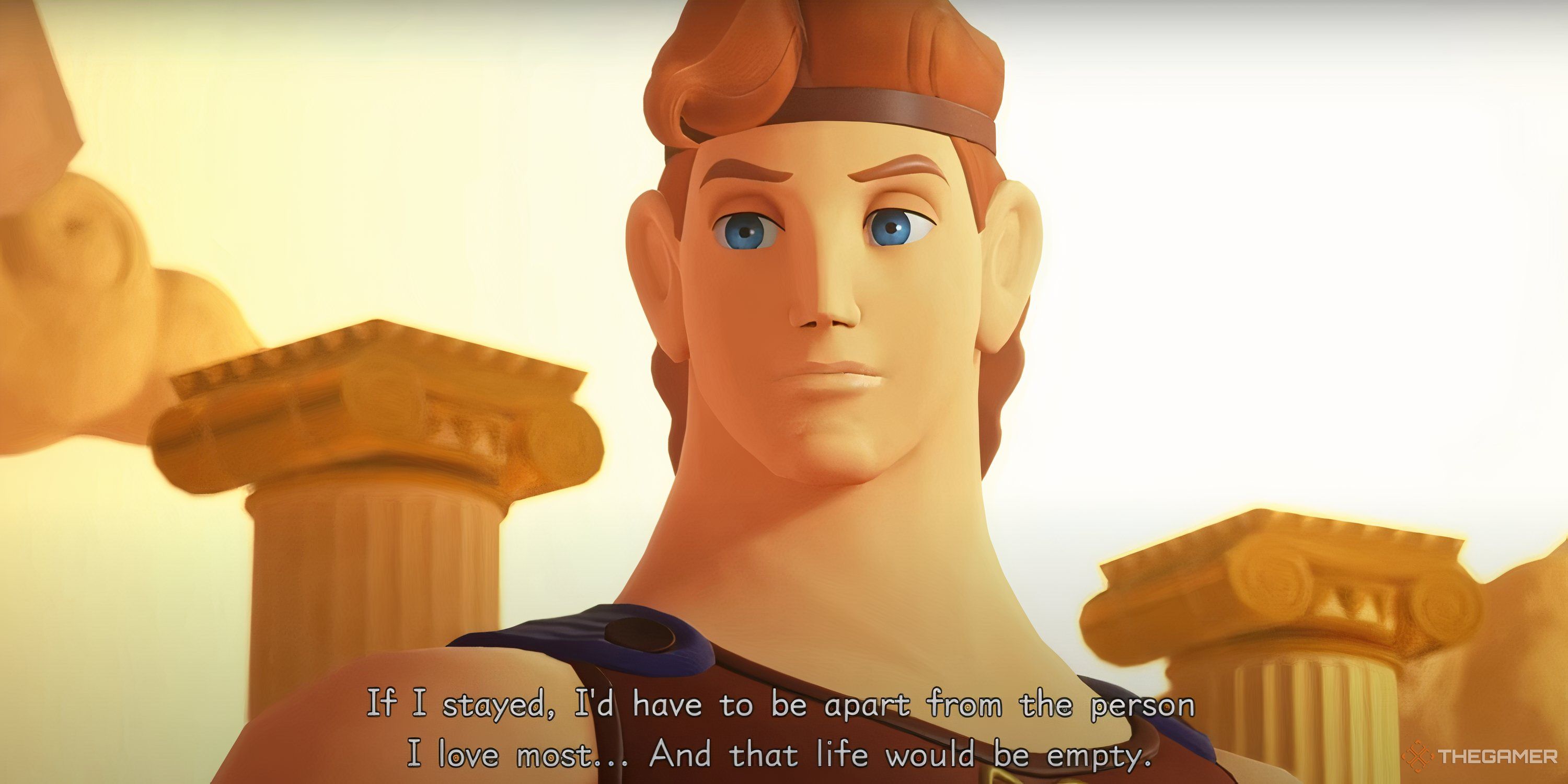 A close-up of Hercules in Kingdom Hearts 3.