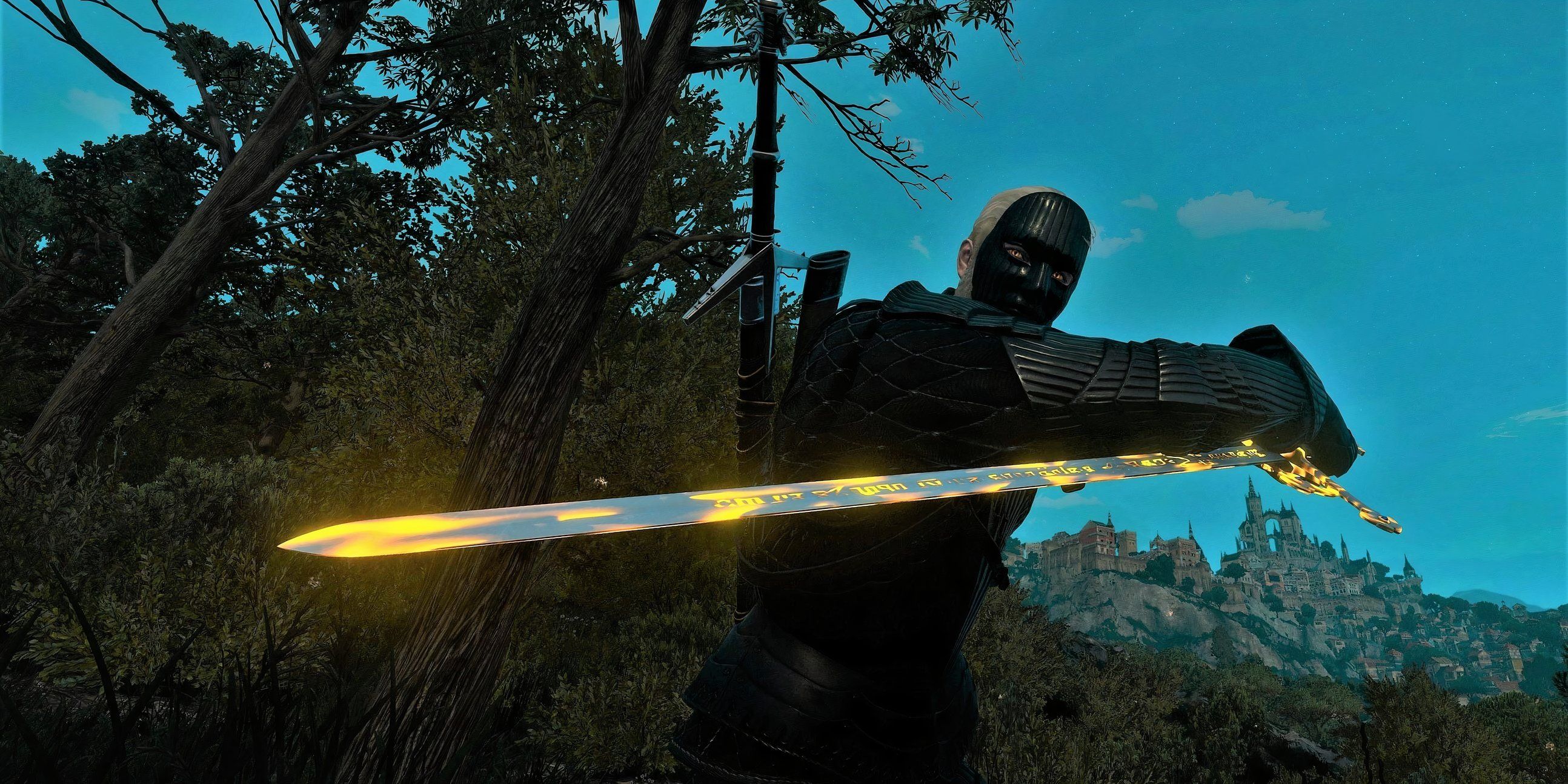 Tesham Mutna Steel Sword in The Witcher 3 Cropped