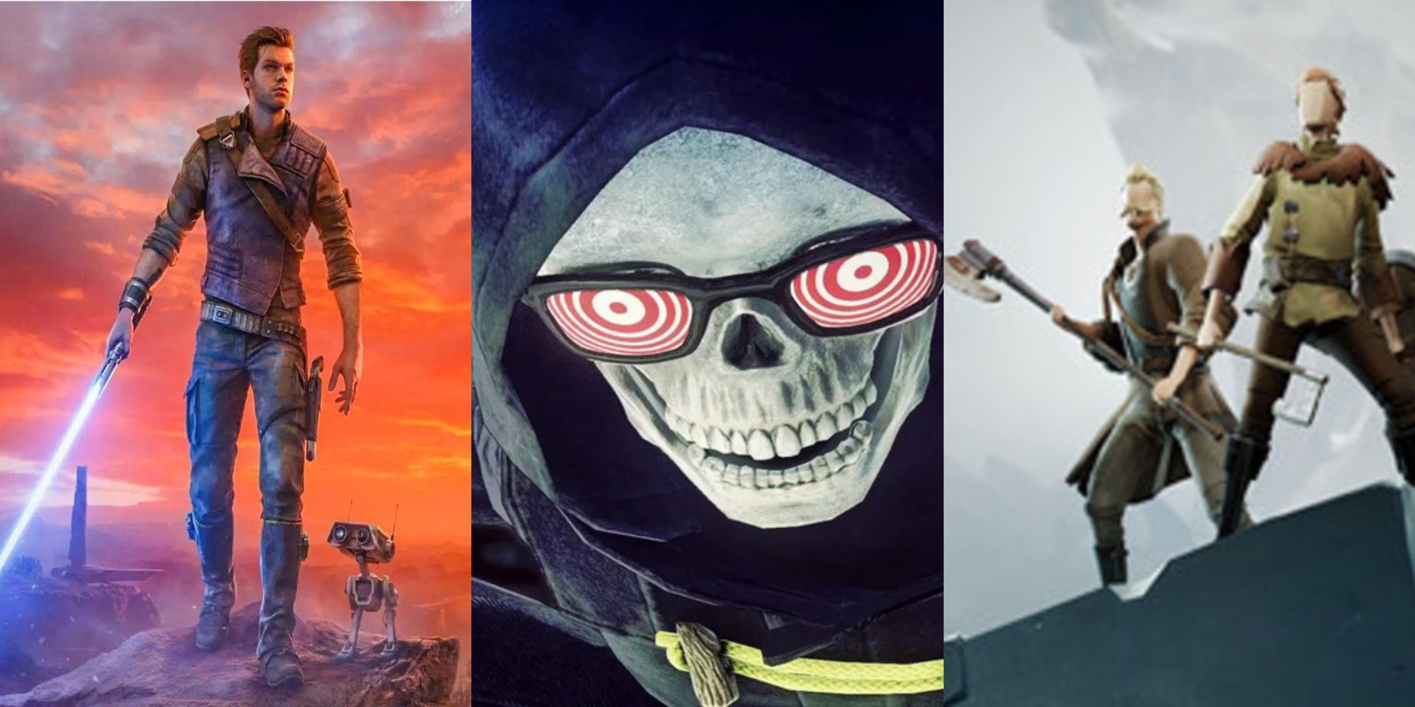 Feature image showing Cal Kestis, Uncle Death, and the Ashen protagonists