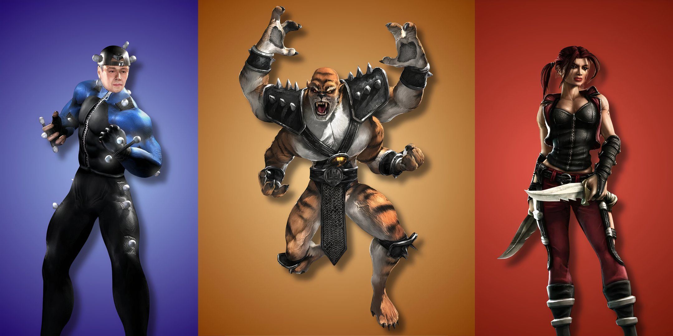 Mokap, Kintaro, and Kira from Mortal Kombat