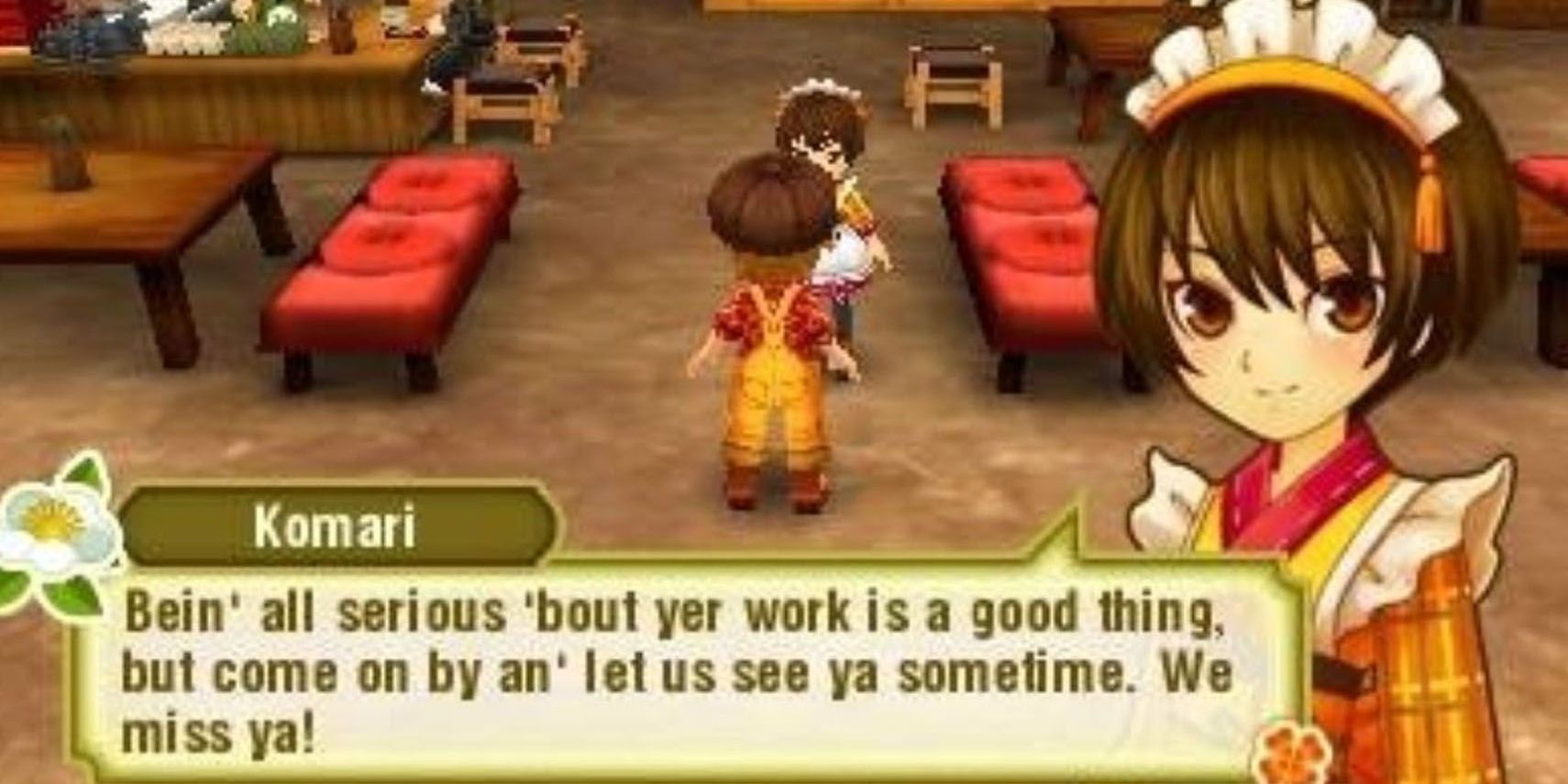 A screenshot showing gameplay in Story of Seasons: Trio of Towns.