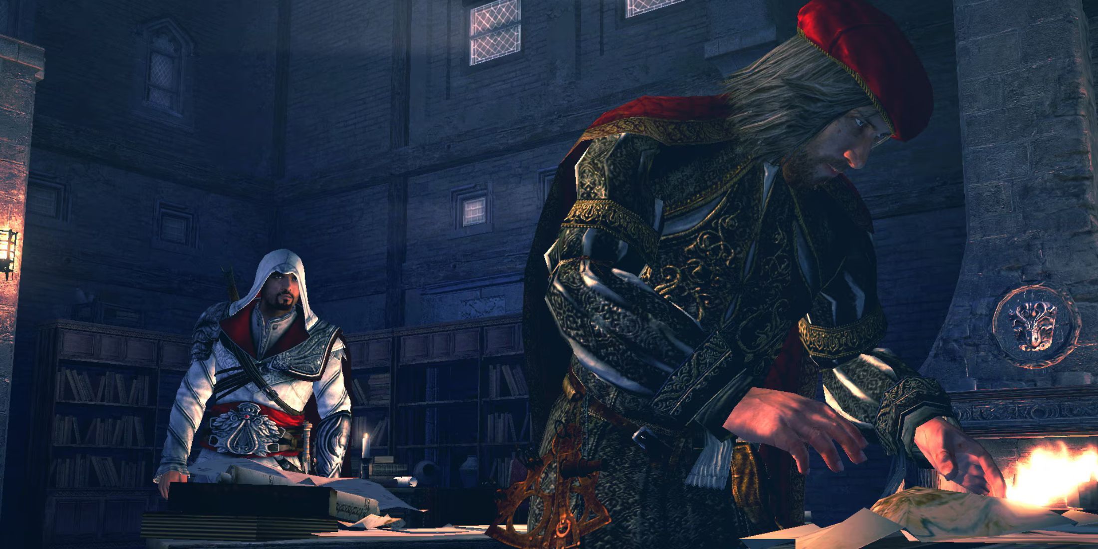 Assassin's Creed Brotherhood Ezio and Leonardo Da Vinci