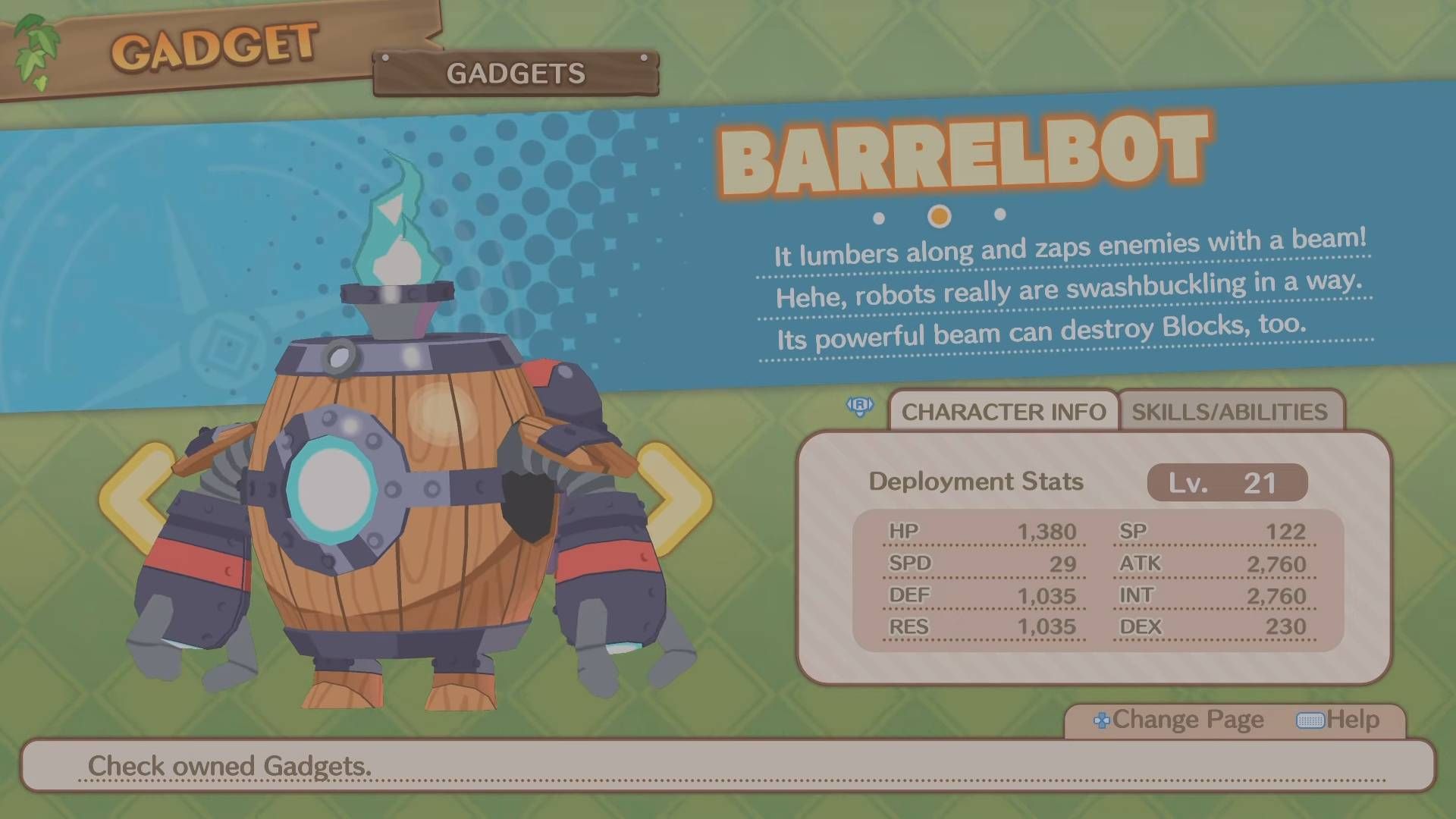 Phantom Brave_The Lost Hero_Gadgets_Barrelbot