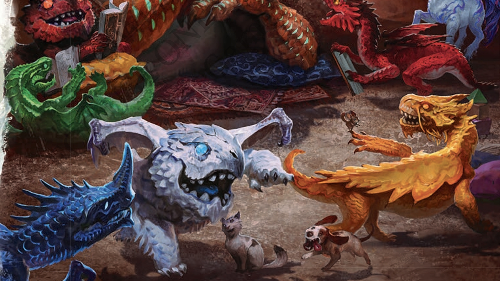 The cutest little dragon babies playing with household pets