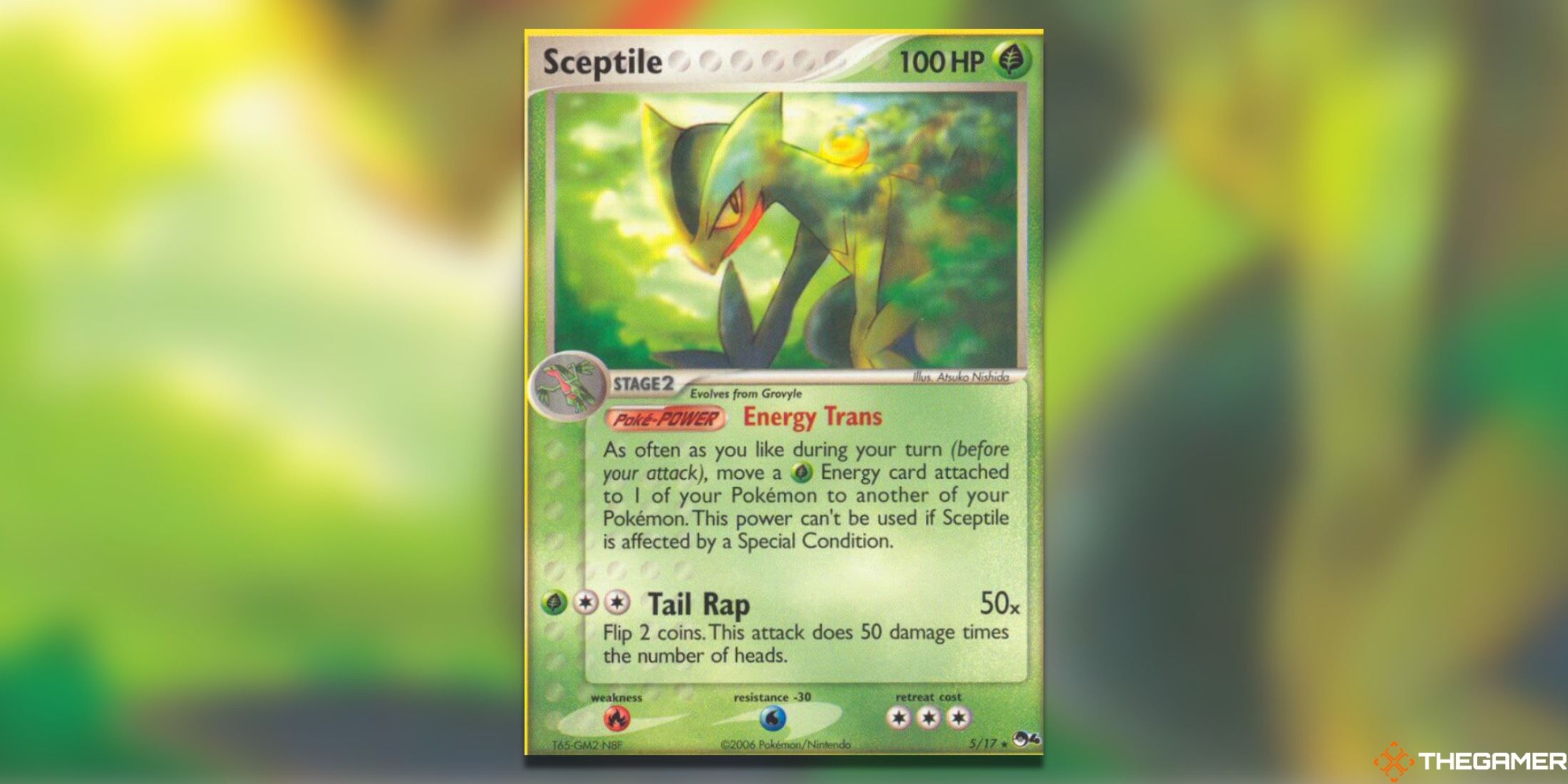 The POP Series 4 Sceptile from the Pokemon TCG.