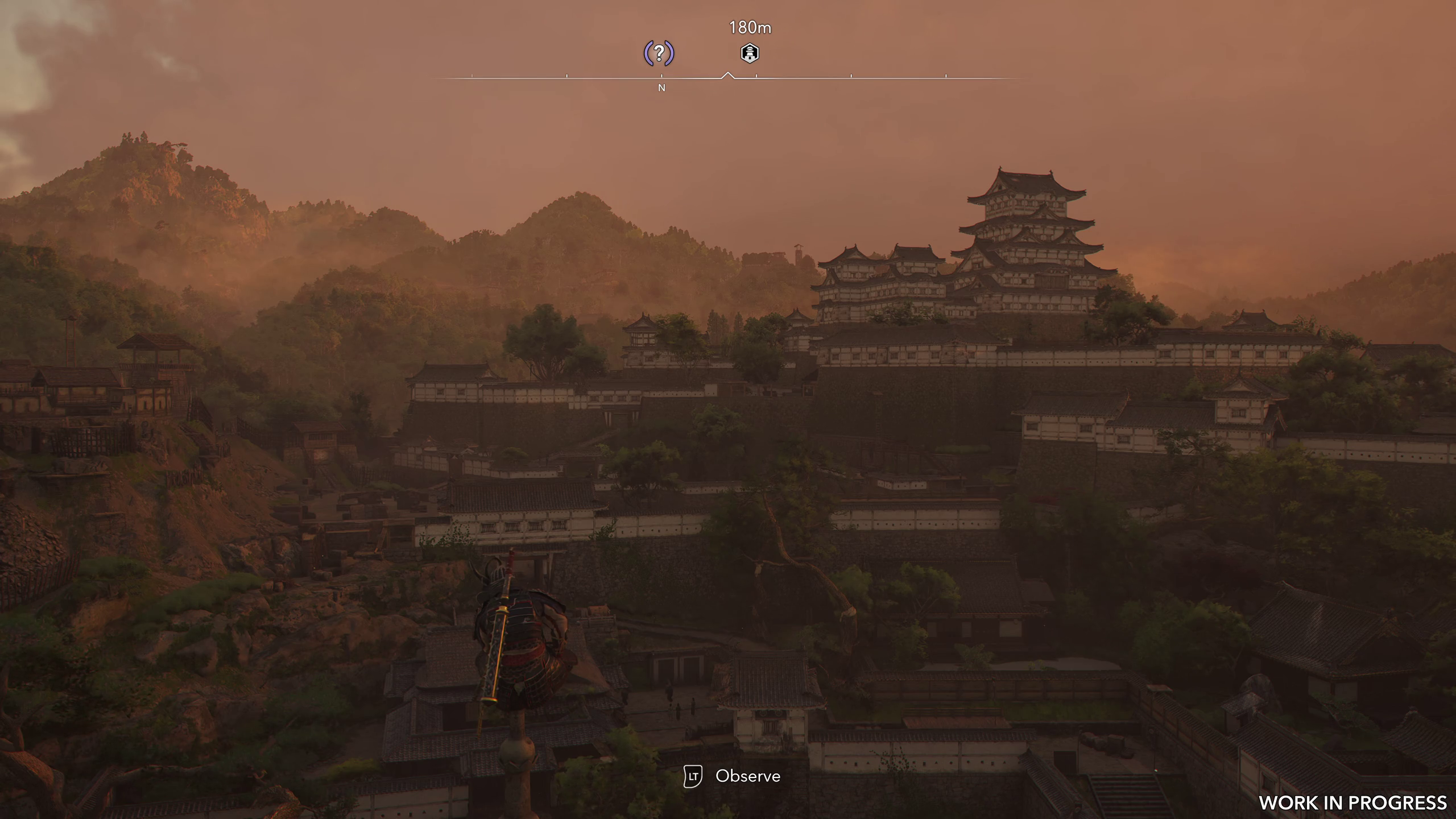 Yasuke uses a Viewpoint in Assassin's Creed Shadows