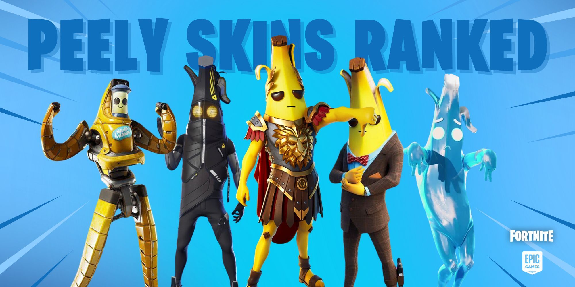 Fortnite All Banana Peely Skins Ranked 