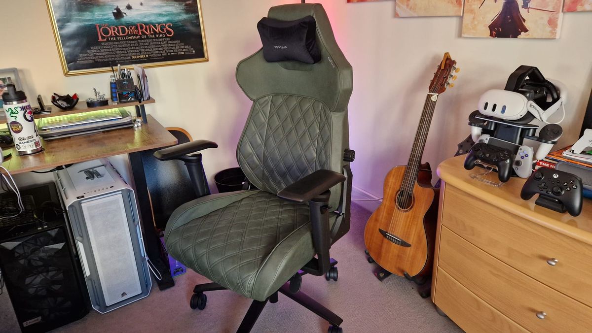 The Sherwood green Corsair TC500 Luxe gaming chair