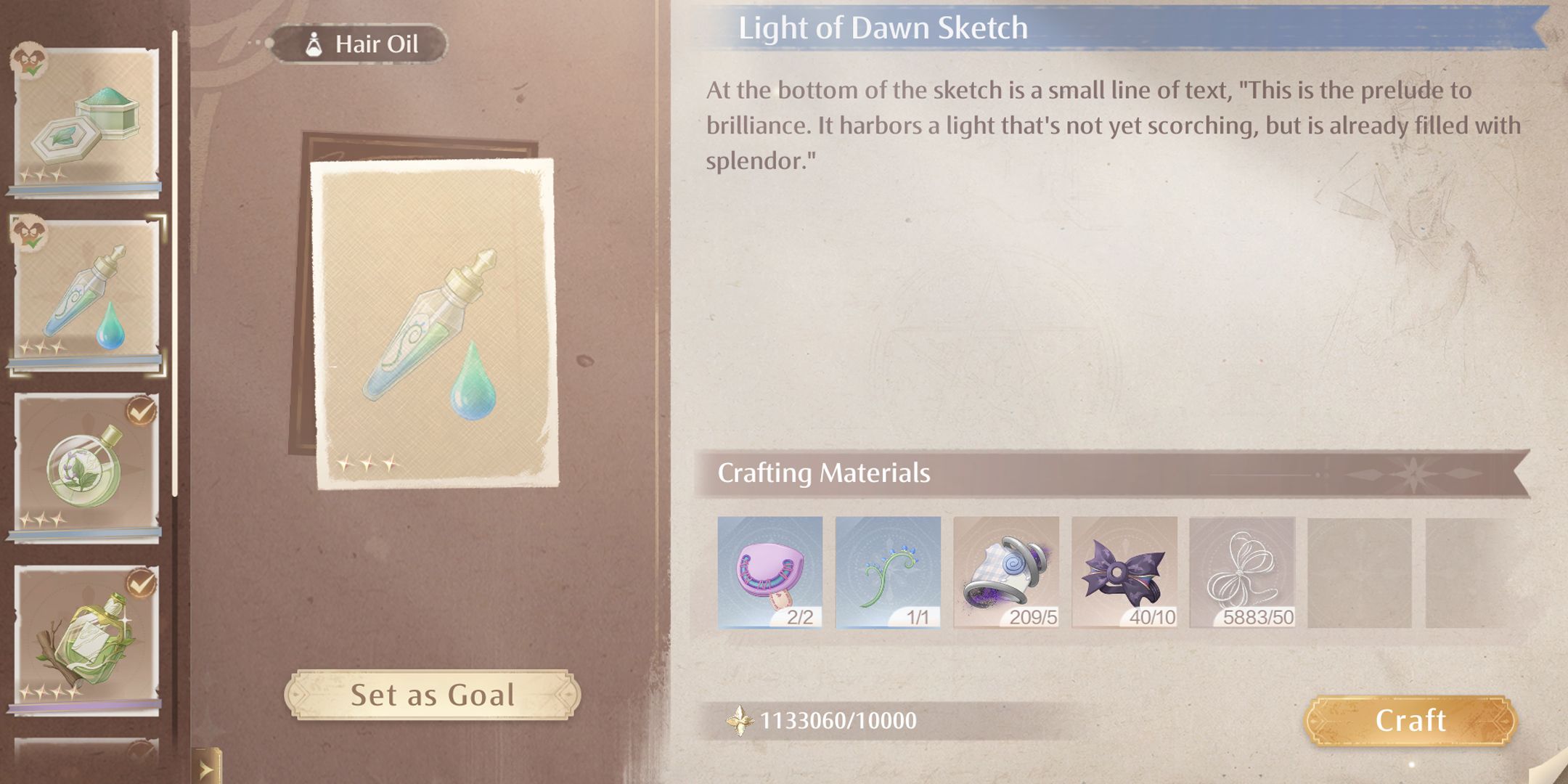 How to Craft Light of Dawn In Infinity Nikki