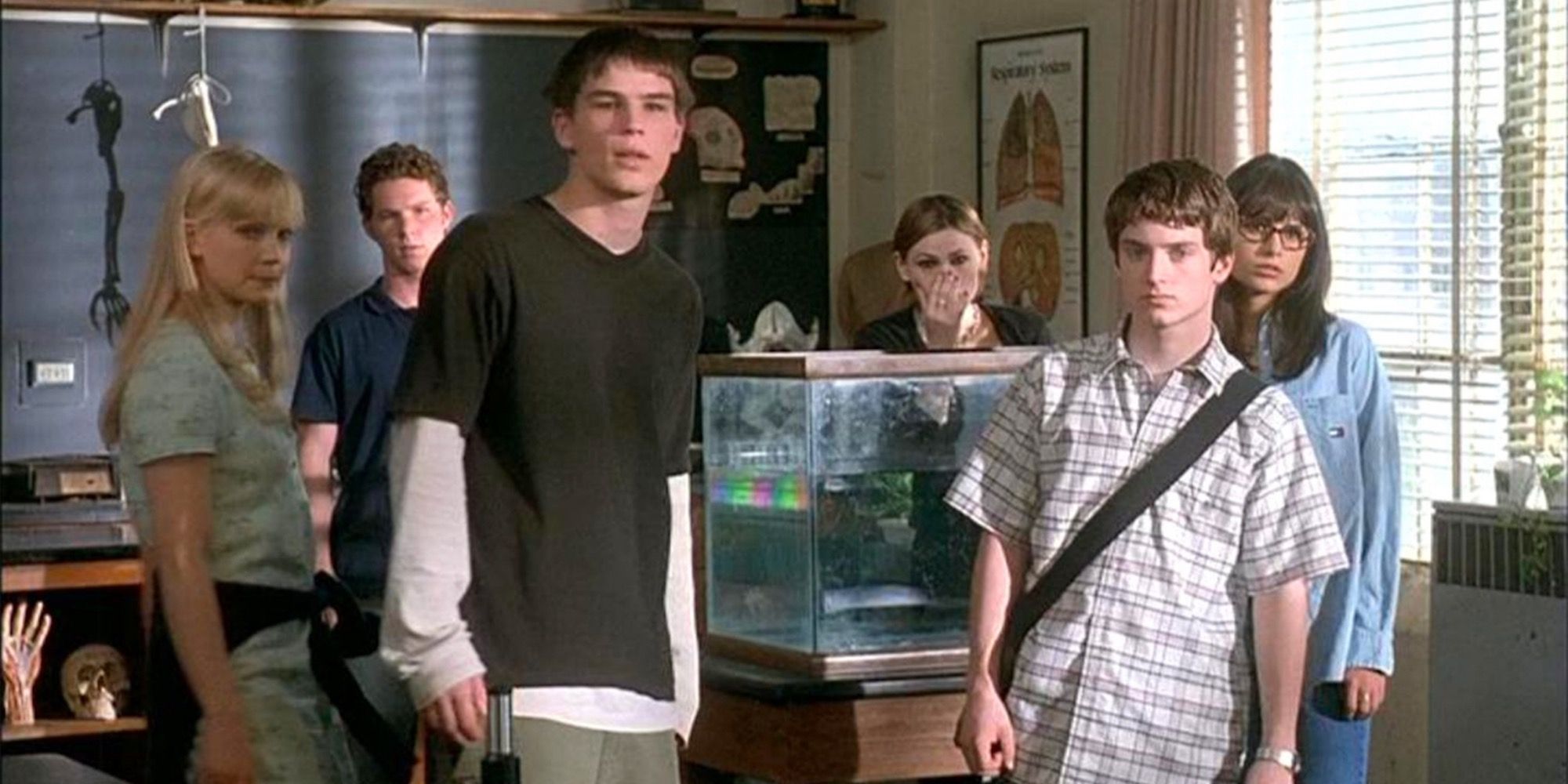 A scene featuring characters in The Faculty