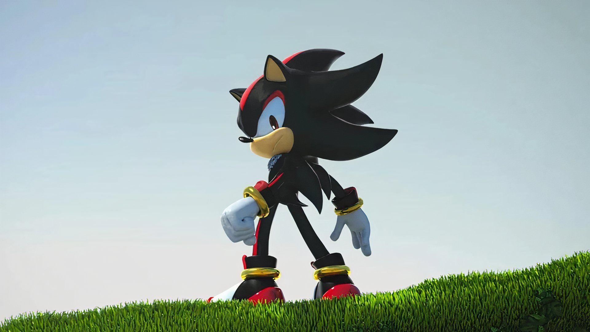 Shadow the Hedgehog as he appears in Sonic x Shadow Generations.