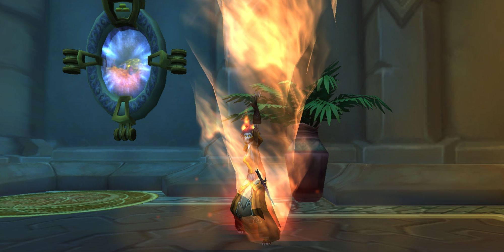 WoW wotlk Hyz Midsummer Set Circle Of Flame screenshot with ability