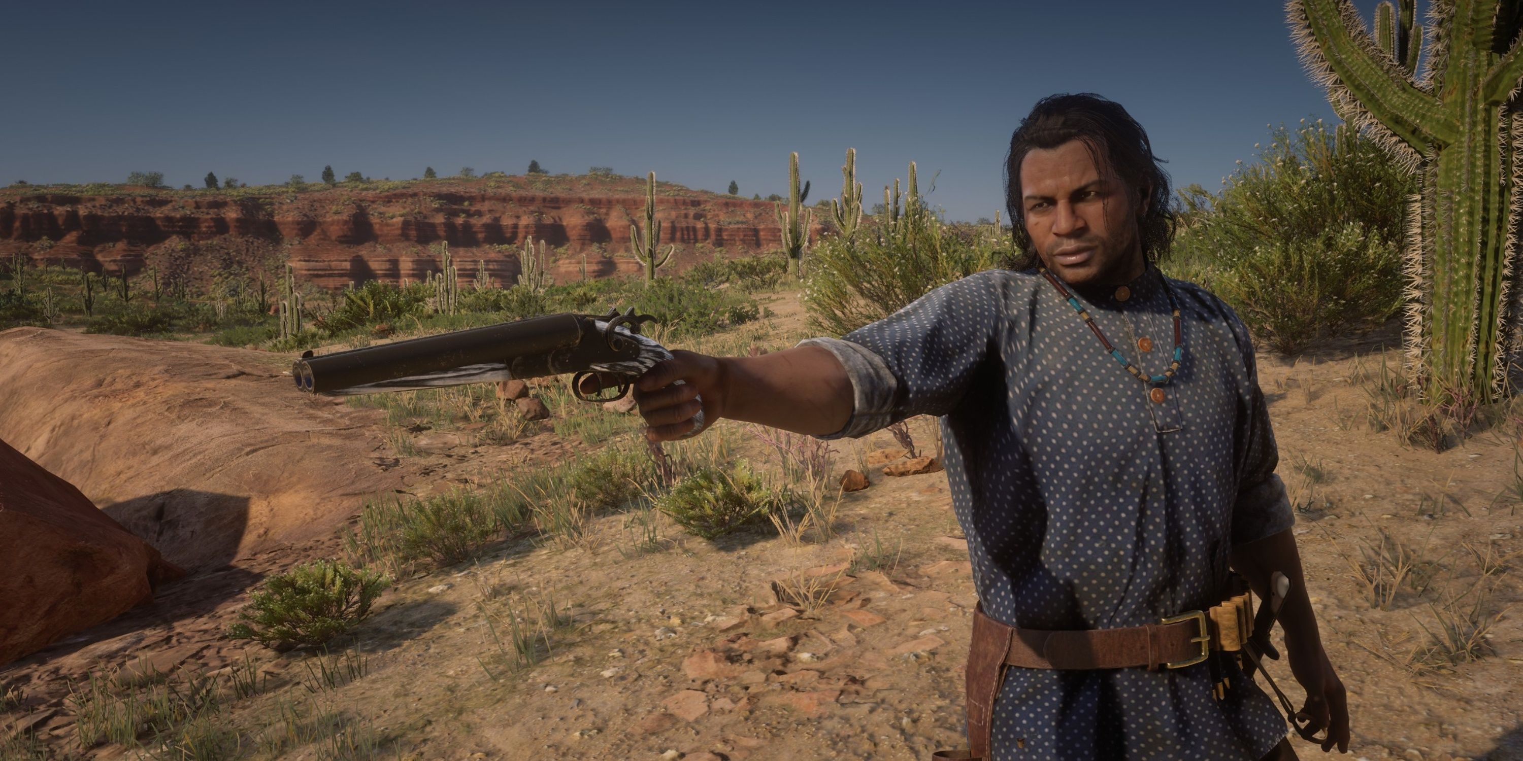 charles smith with his shotgun